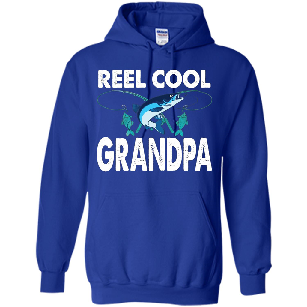 Fathers Day T-shirt Reel Cool Grandpa Royal