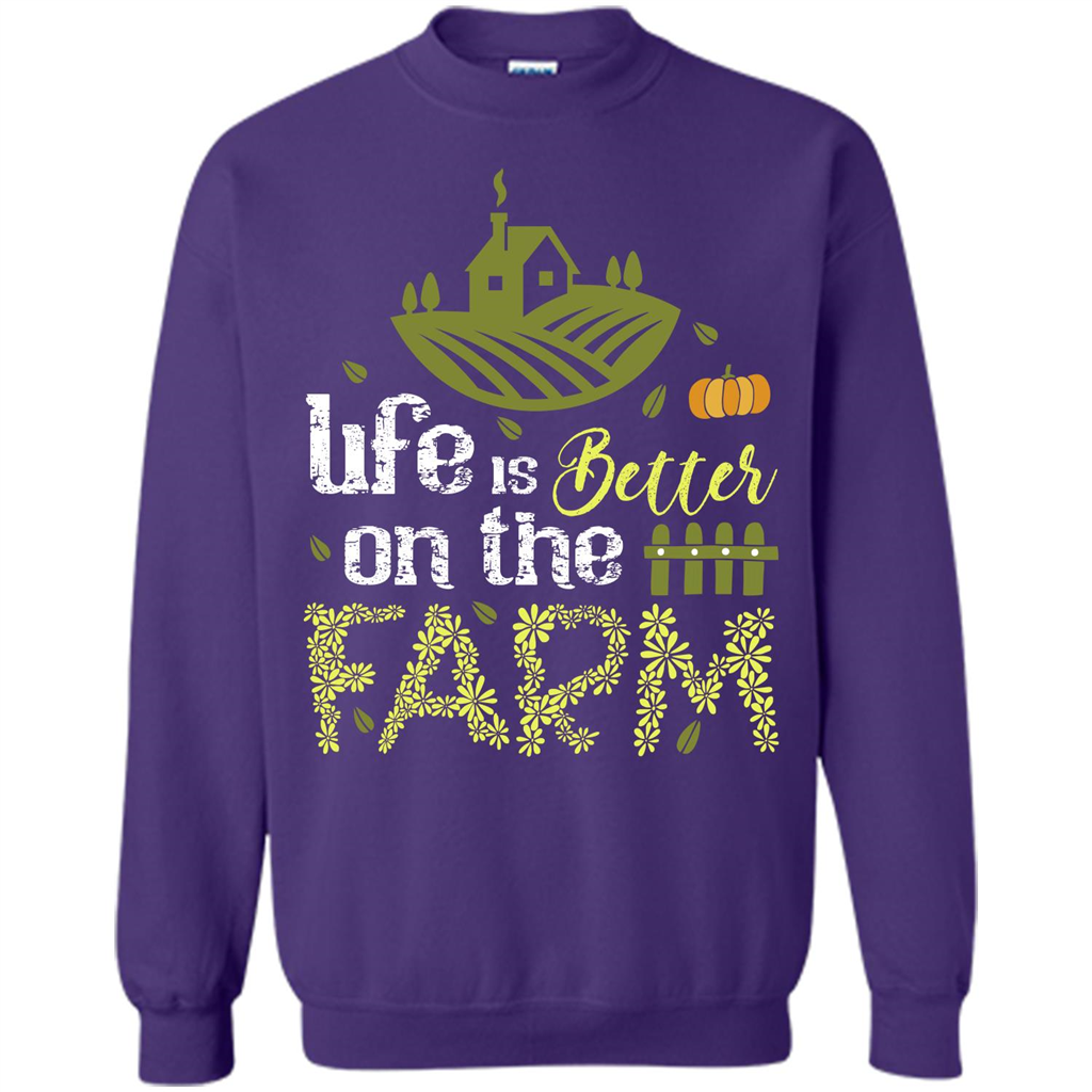 Farmer T-shirt Life Is Better On The Farm T-shirt Orange