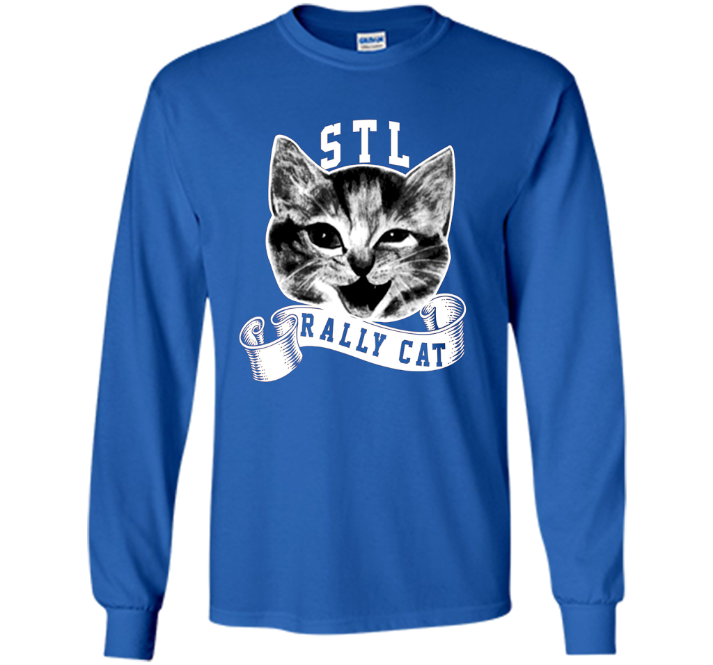 Cat Lover T-shirt Saint Louis Rally Cat T-shirt Royal