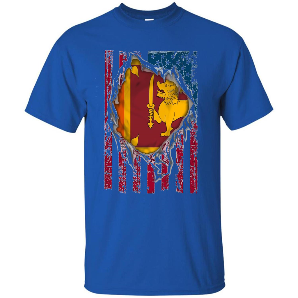 Sri Lanka Flag Proud T-Shirts Royal