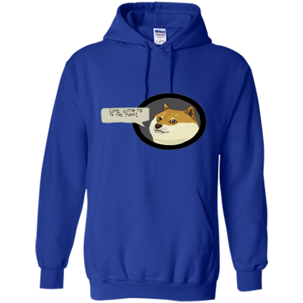 Love Dog T-shirt Come With Me To The Moon Royal
