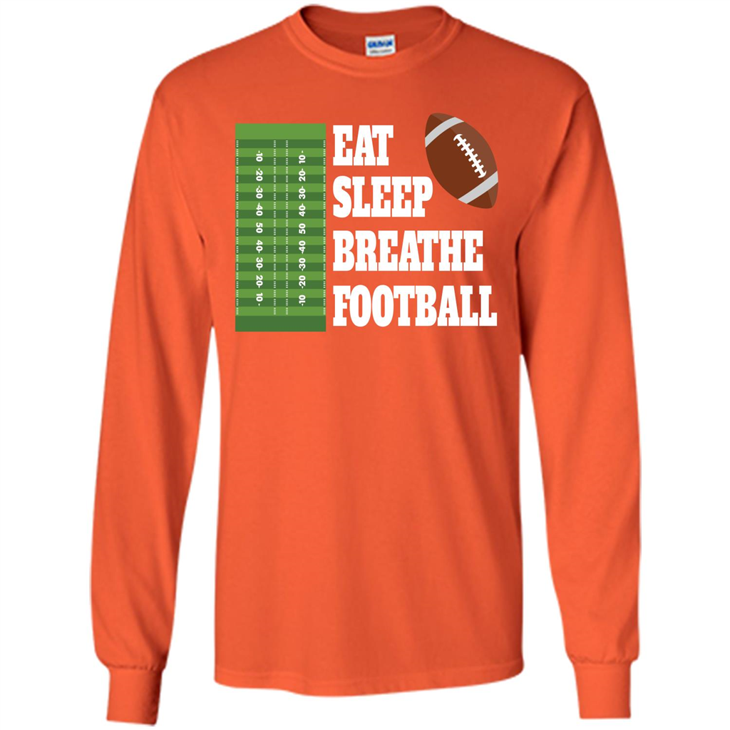 Eat Sleep Breathe Football T-shirt Orange