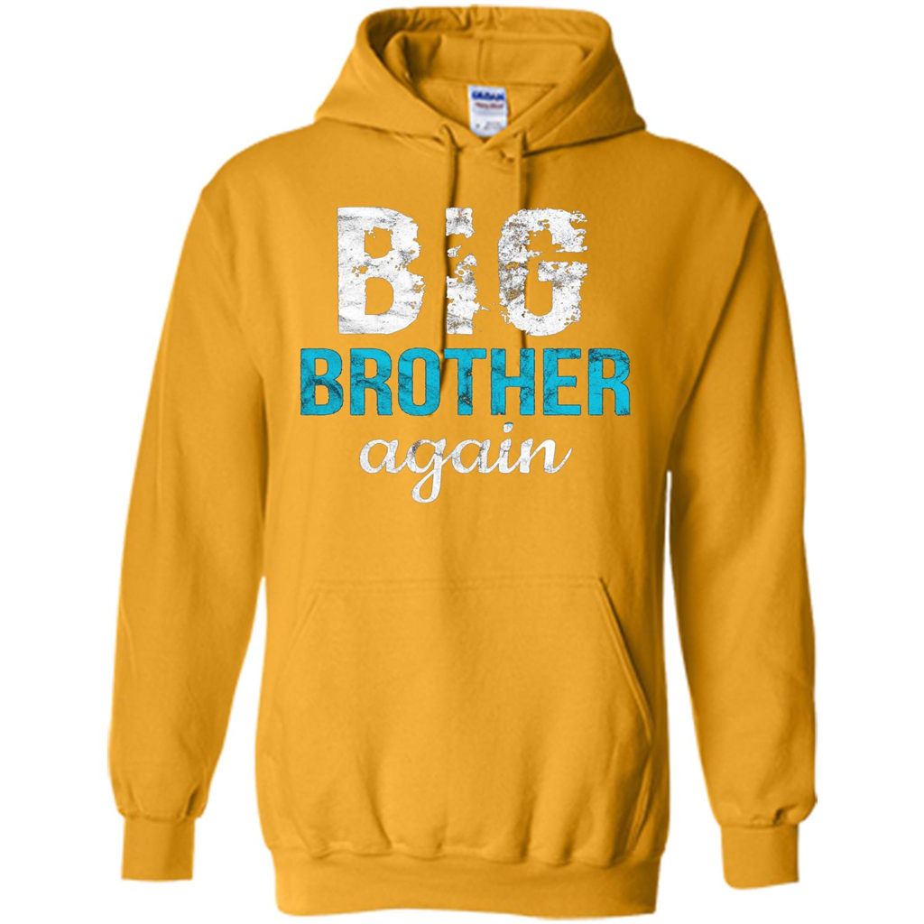 Big Brother Again Distressed T-shirt Gold