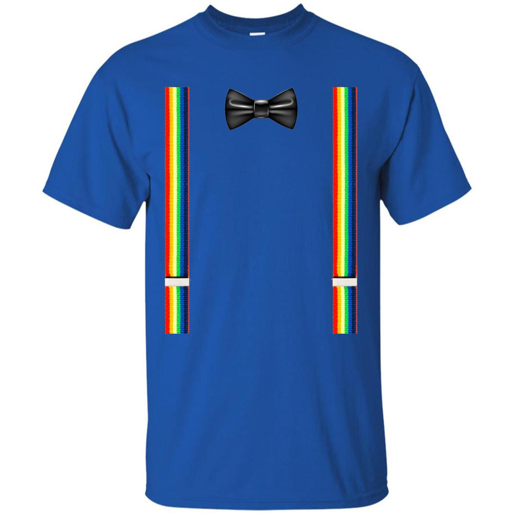 Suspenders And Bowtie Clown Costume T-shirt Royal