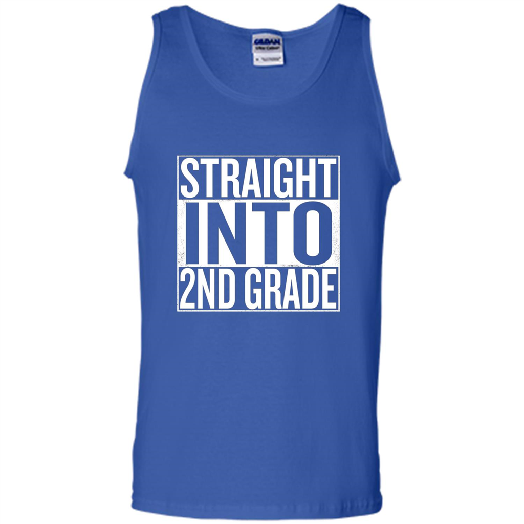 Straight Into 2nd Grade Back To School T-shirt School Day T-shirt Royal