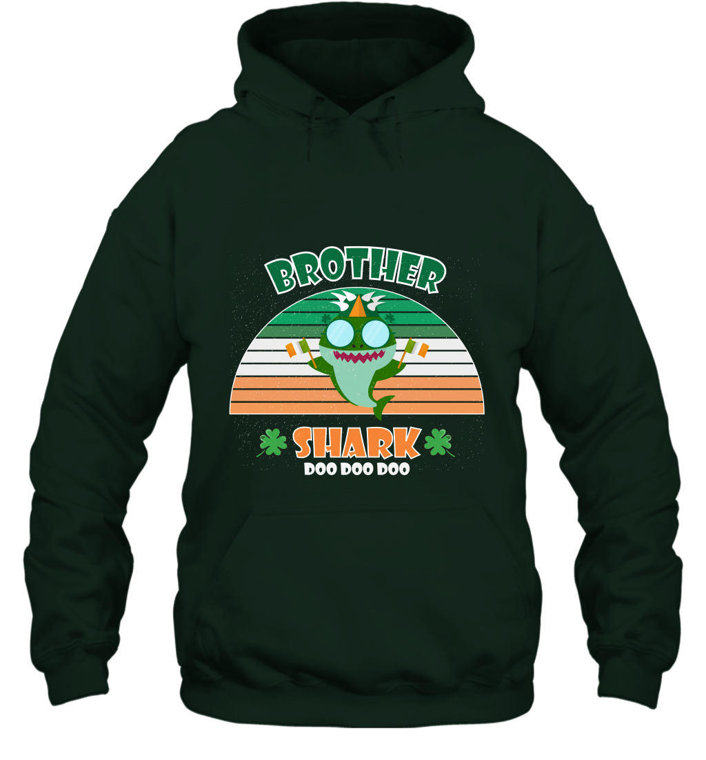 Irish Brother Shark Saint Patricks Day Family Shirt Hoodie Forest