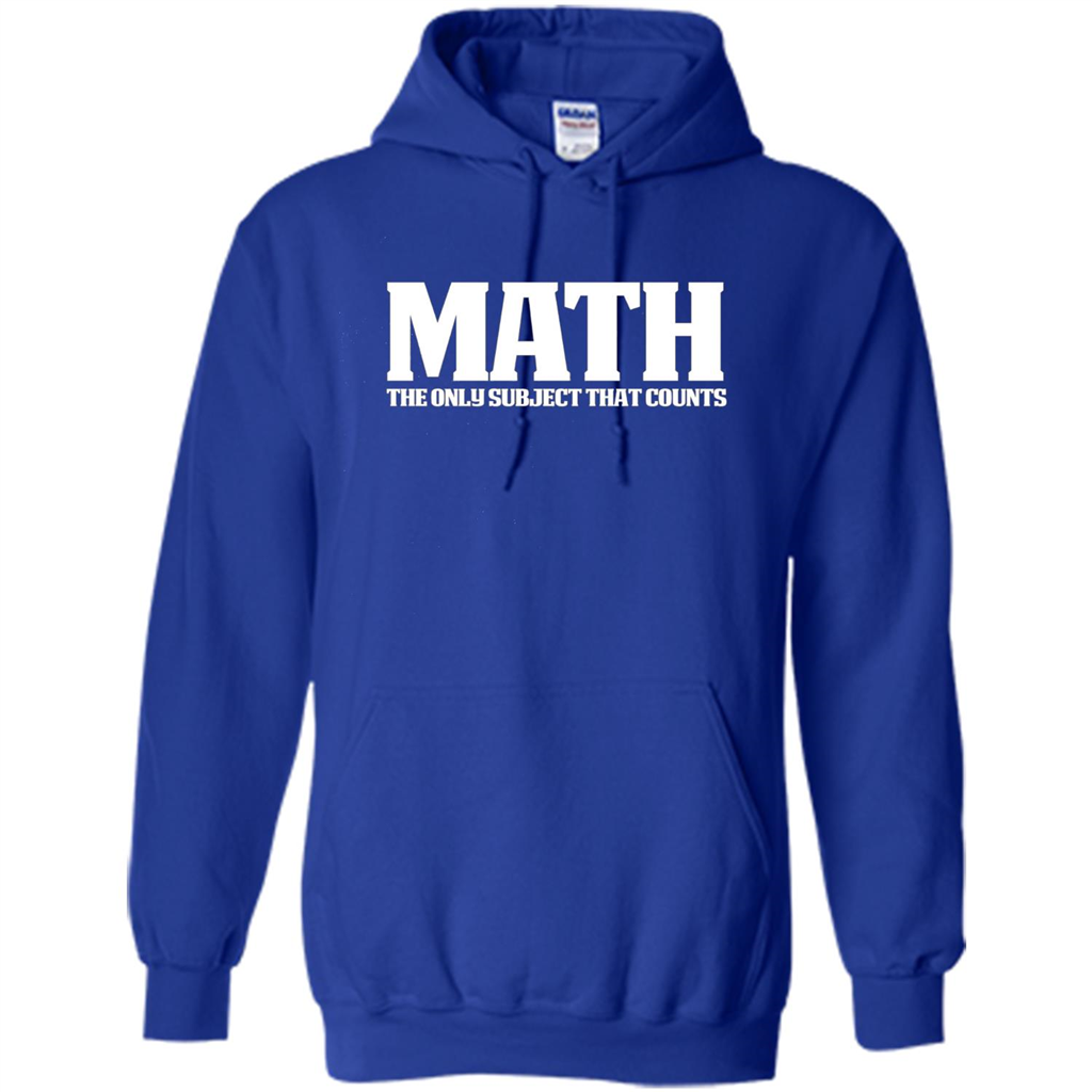 Funny Math T-shirt The Only Subject That Counts Royal