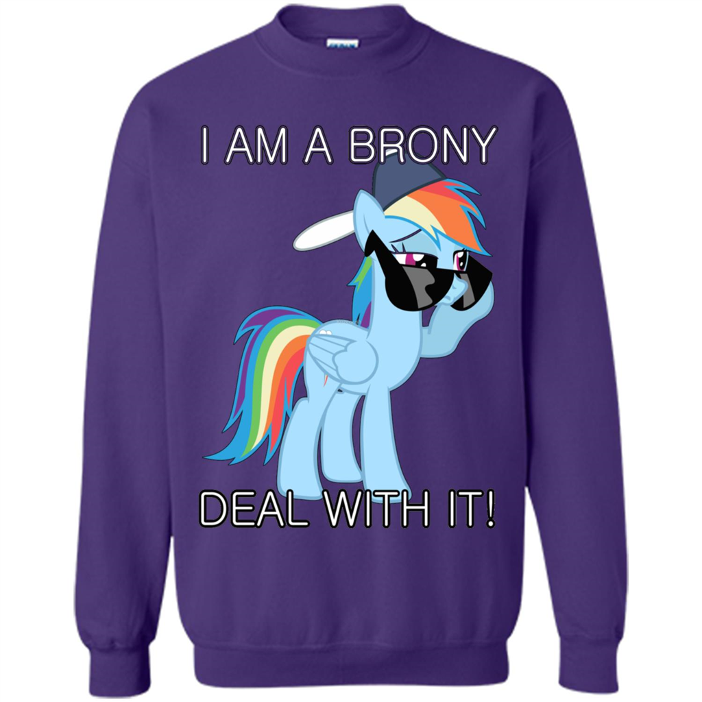 I Am A Brony Deal With It Rainbow Dash Brony T-shirt Orange