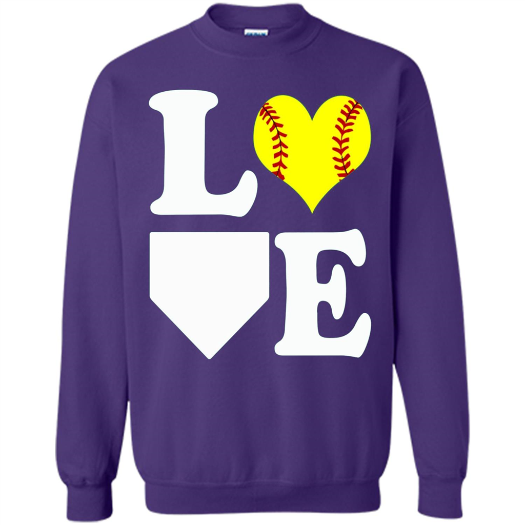 Love Softball T-shirt I Love Softball T-shirt Orange