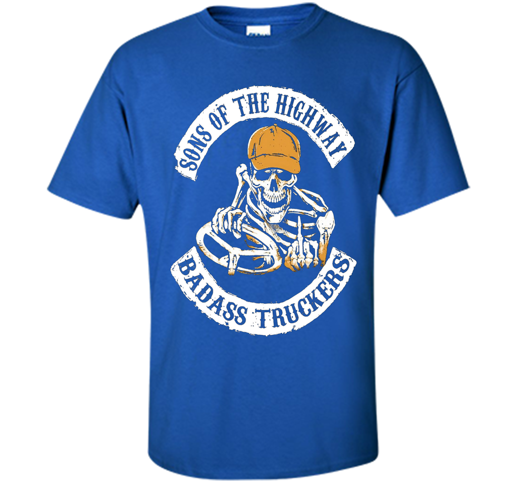 Truck Driver T-shirt Sons Of The Highway T-shirt Royal