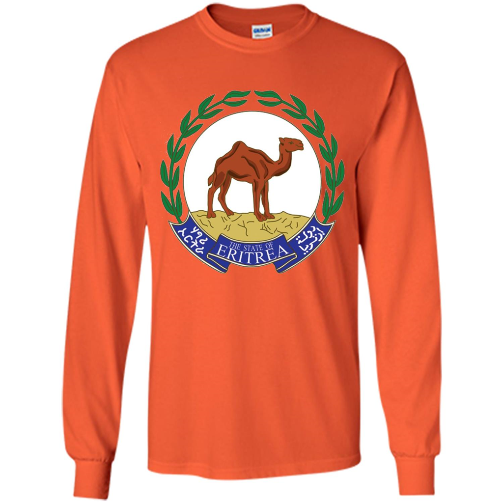 Eritrea Emblem T-shirt National Heritage Pride Orange