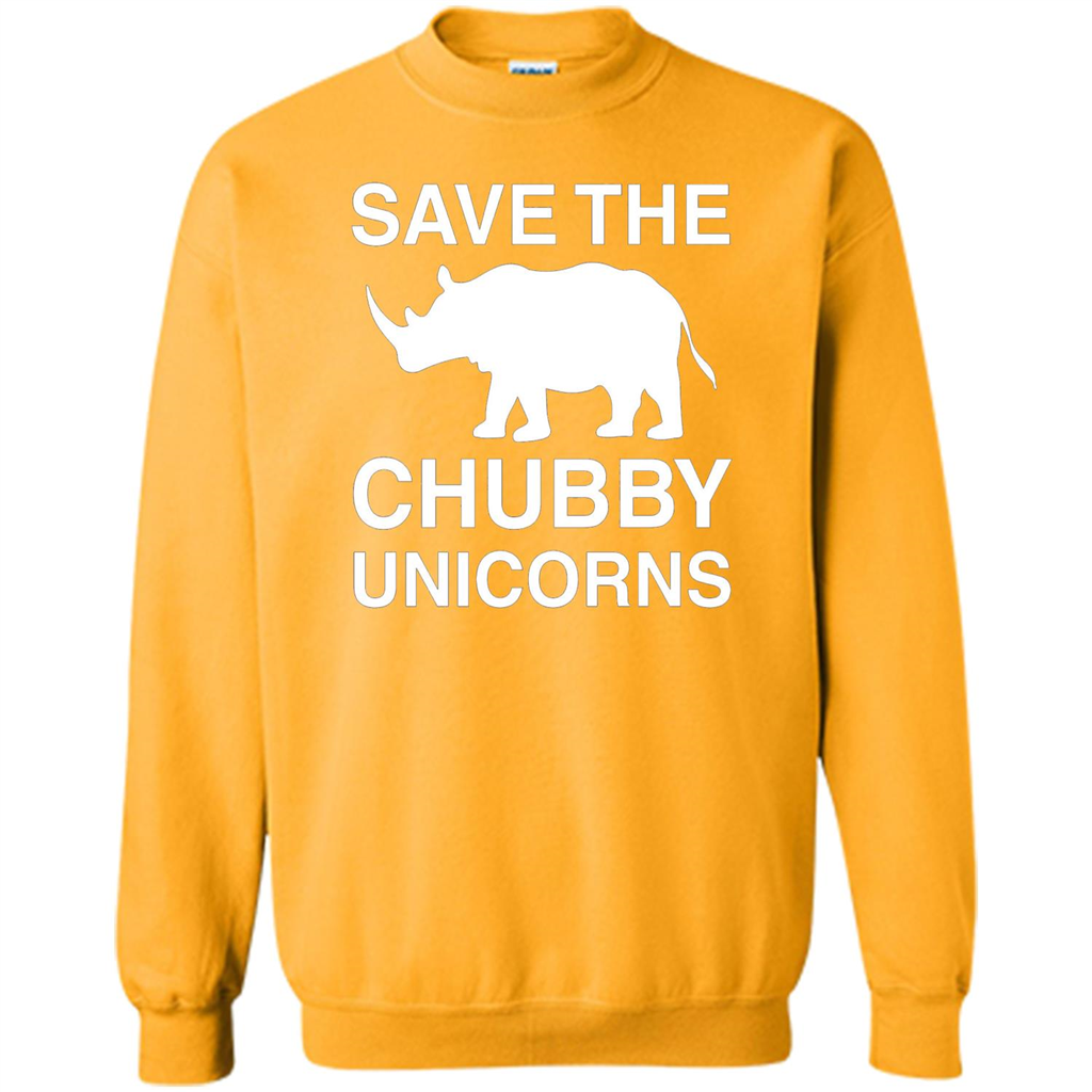 Save the Chubby Unicorns T Shirt For Men, Womens, and Kids Gold