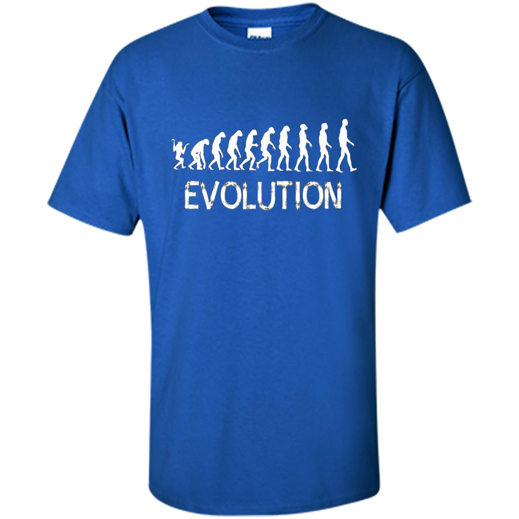Evolution Biology Monkey To Human T-Shirt Royal