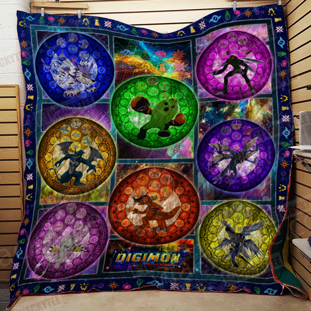 Digimon 3D Quilt Blanket Queen (203x228CM)