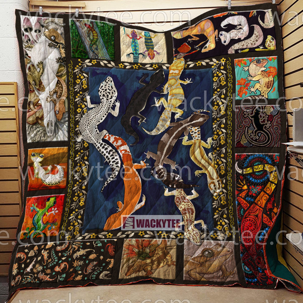Geckos 3D Quilt Blanket Queen (203x228CM)