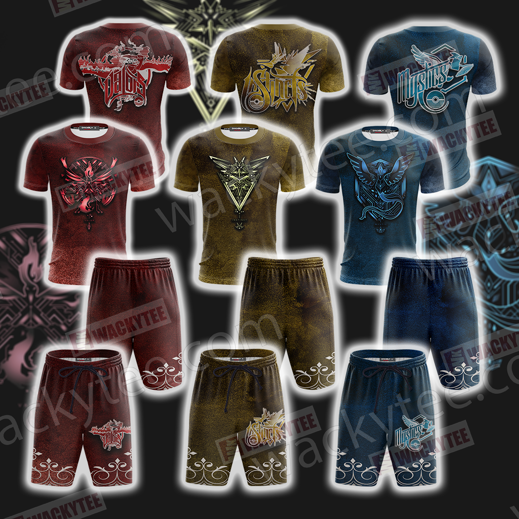 Pokemon Go - House Mystic Observe dapt Evolve New Beach Shorts