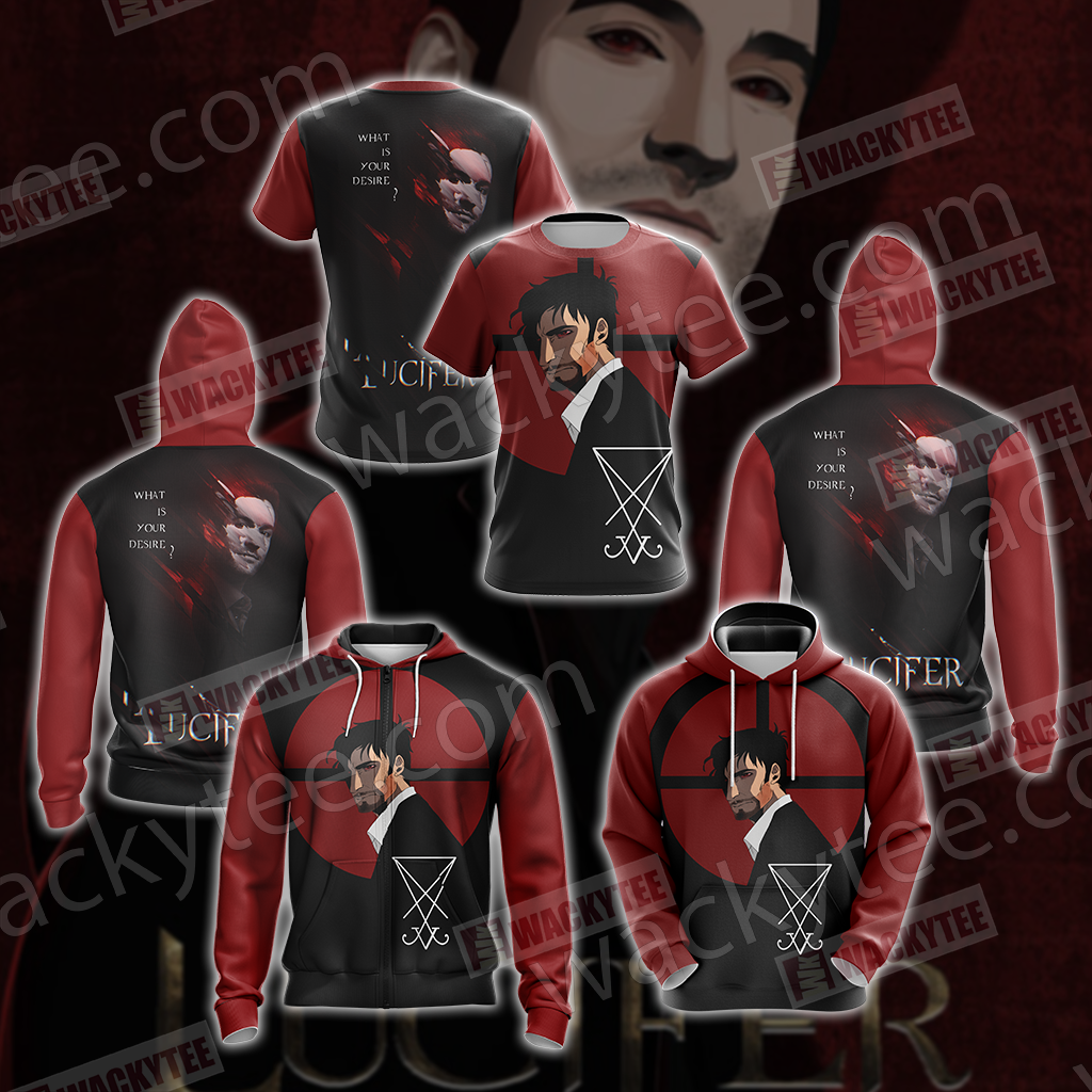 Lucifer New Version Unisex Zip Up Hoodie Jacket