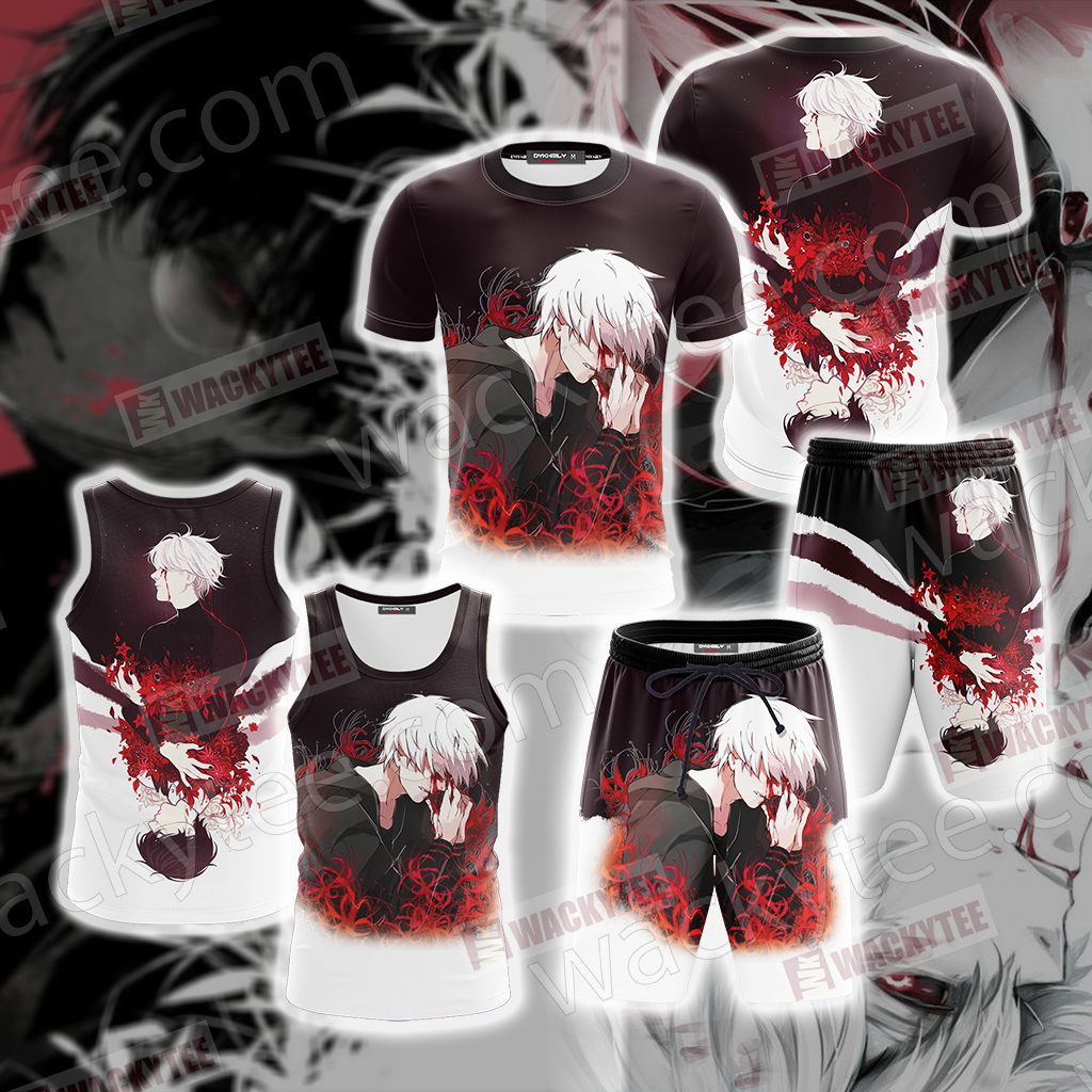 Tokyo Ghoul - Kaneki Ken New Version Beach Shorts