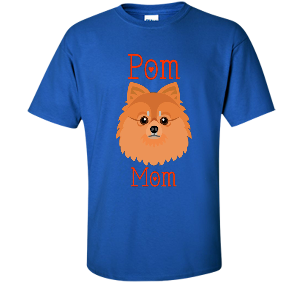 Pom Mom Pomeranian Dog Funny Shirt cool shirt Royal