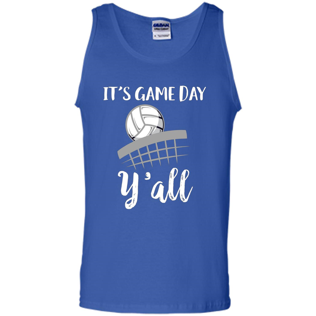 Volleyball Lovers T-shirt It's Game Day Y'all Tshirt Royal