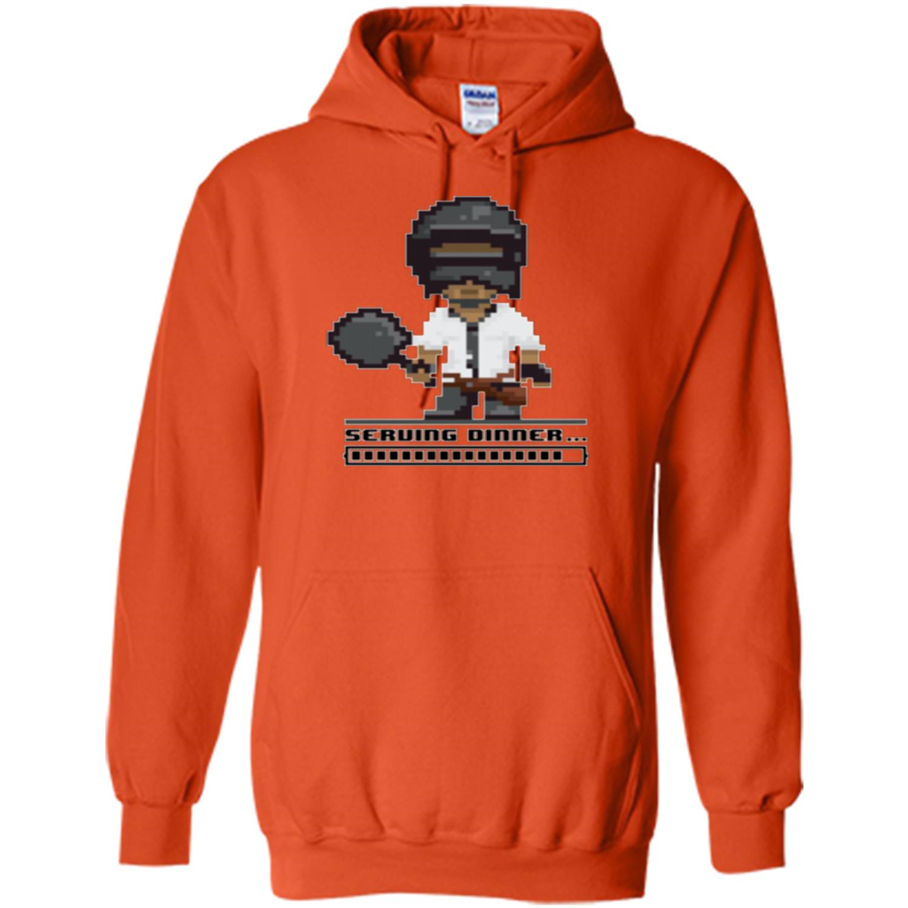 Serving Chicken Dinner T-shirt Orange
