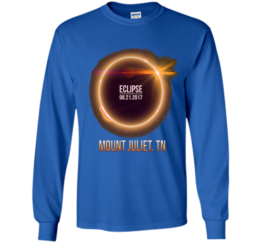 Mount juliet Tennessee Total Solar Eclipse 2017 T-shirt Royal