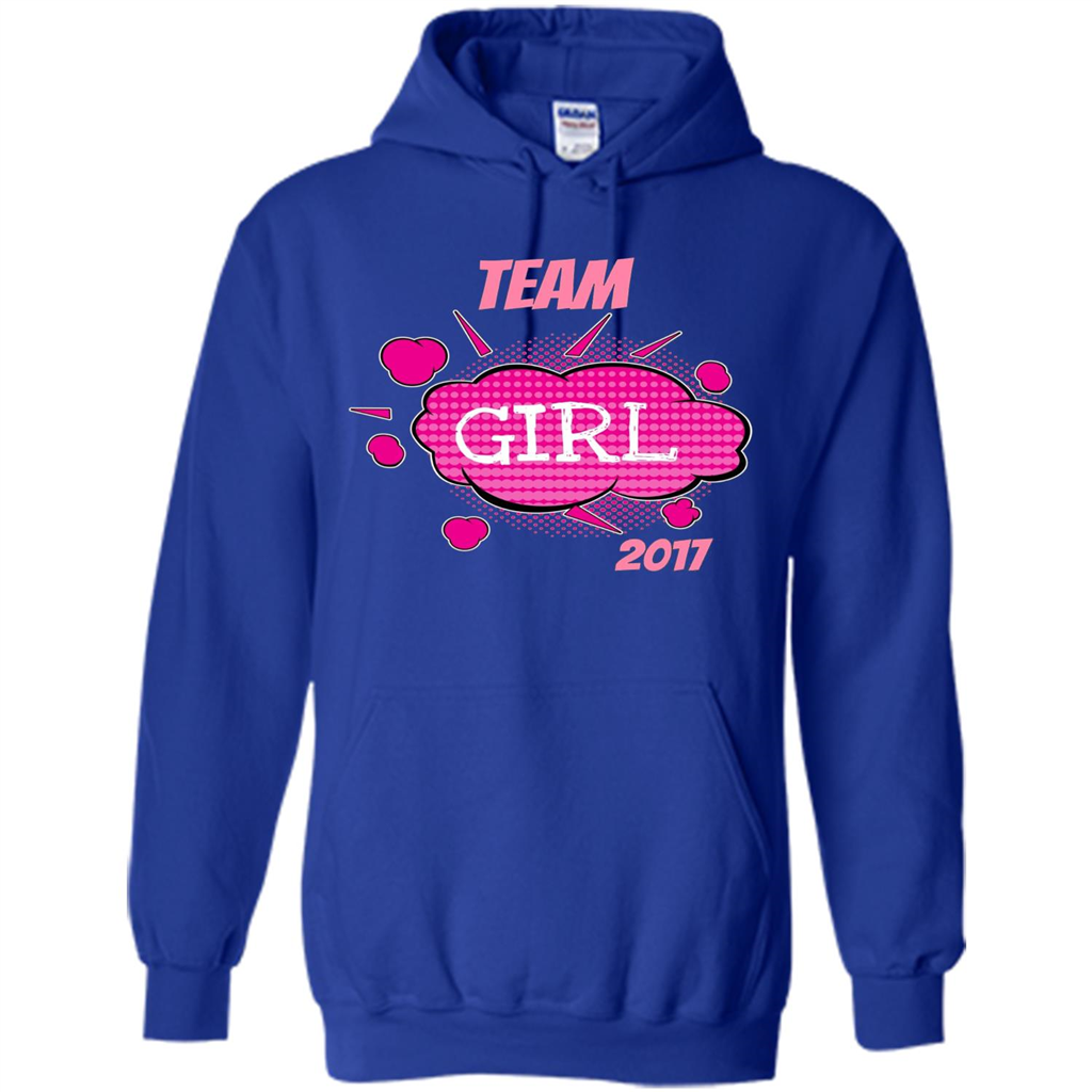 Team Girl Baby Shower Gender Reveal Party Cute Pink T-shirt Royal