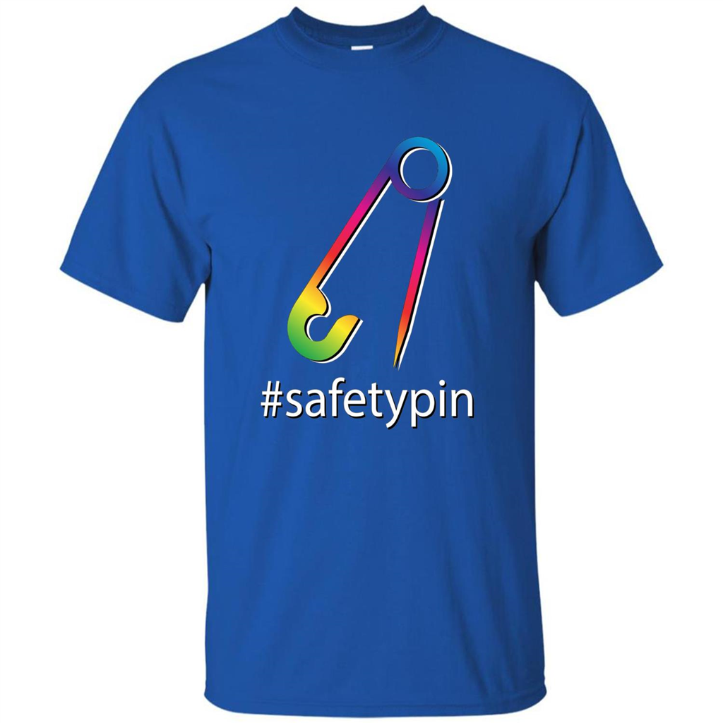Safety Pin Campaign Against Violence T-Shirt Royal
