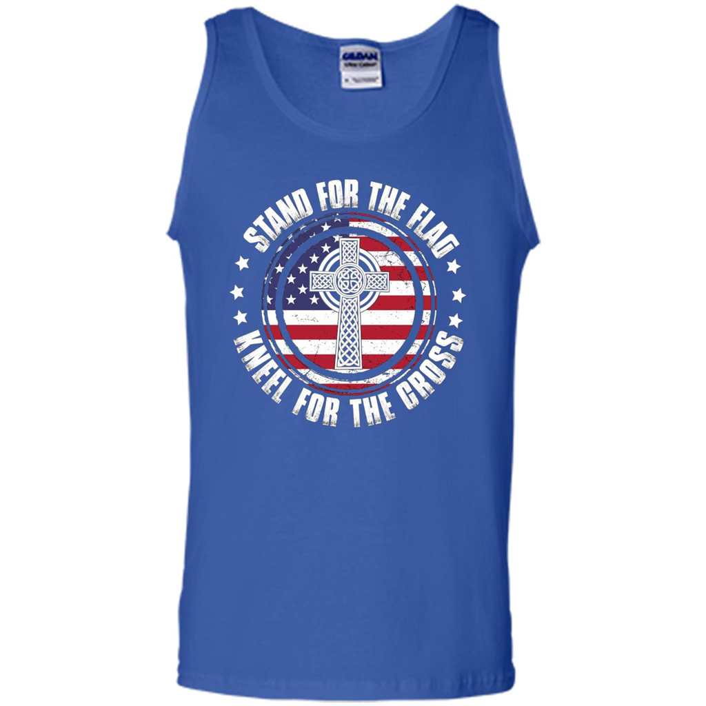 Stand For The Flag Knell For The Cross T-shirt Royal