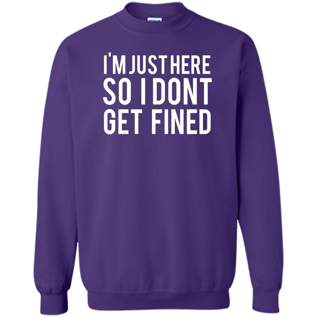 American Football T-shirt I'm Just Here So I Don't Get Fined T-shirt Orange