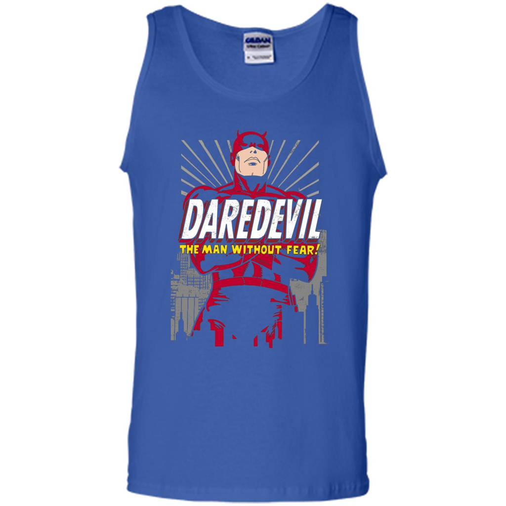 Movies T-shirt Marvel Daredevil The Man Without Fear Royal