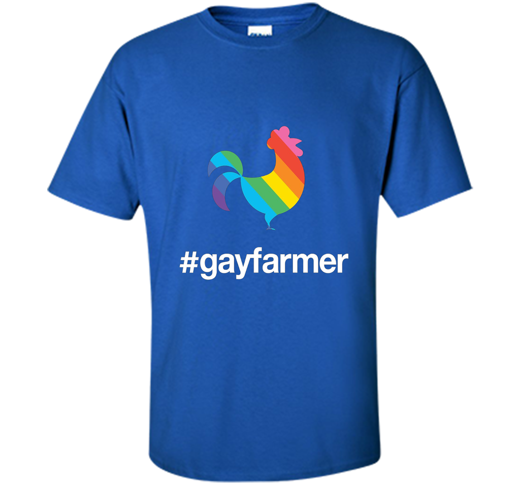 Hashtag Gay Farmer Pride Chicken T-Shirt t-shirt Royal