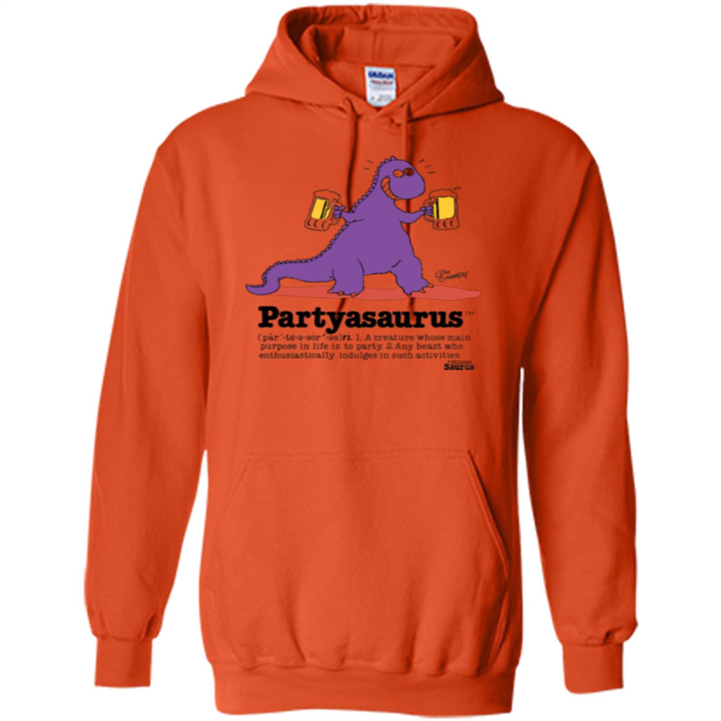 Partyasaurus T-shirt Party Asaurus Orange
