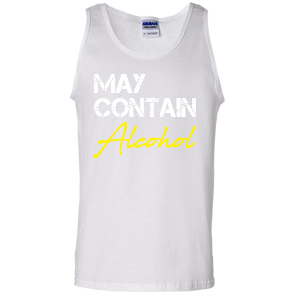 Wine T-shirt May Contain Alcohol White