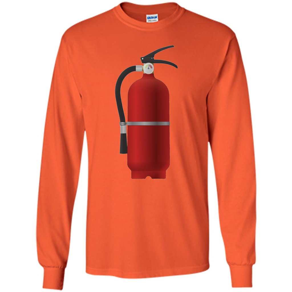 Fire Extinguisher T-shirt Emergency Fire Protection Orange