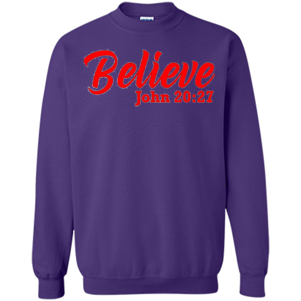 Bible Church Ministry Believe John 20:27 T-shirt Orange
