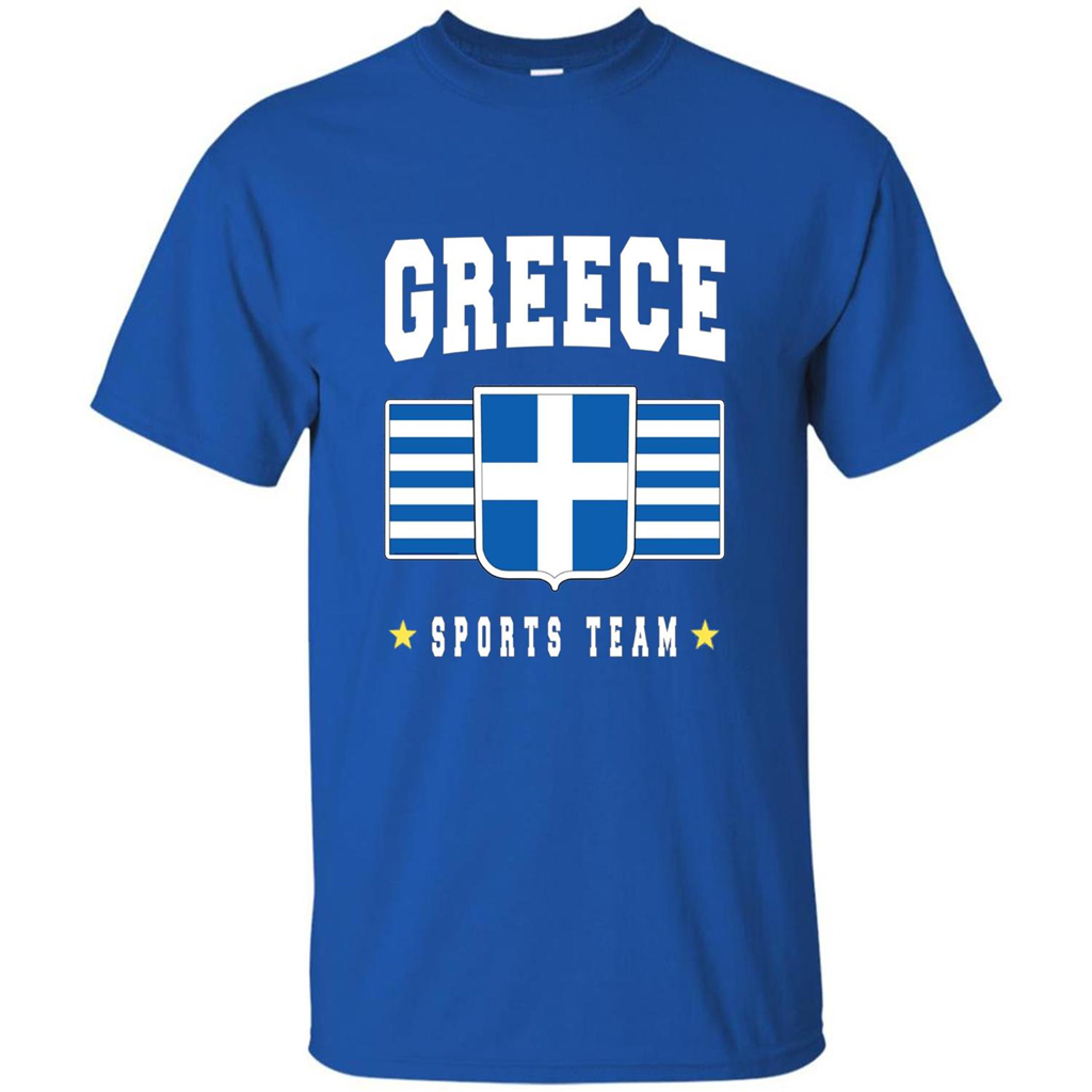 GREECE T-shirt Greek Flag T-shirt Sports Team Royal