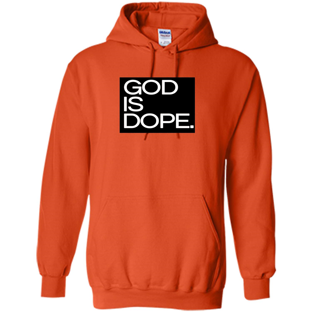 Christian T-shirt God Is Dope T-shirt Orange