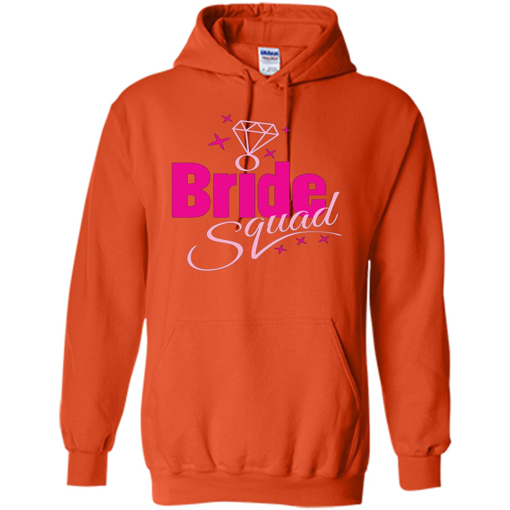 Bride Squad Bachelorette Party T-shirt Orange
