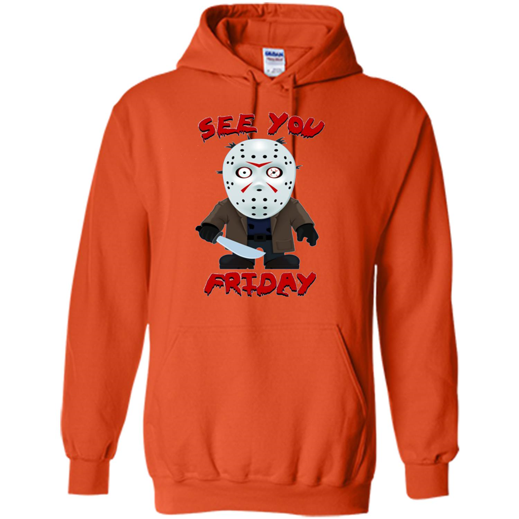Friday The 12th T-shirt See You Friday Orange