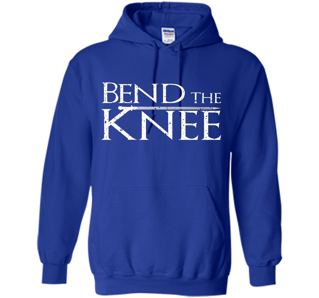 Bend The Knee Lord T-Shirt - Sword Tee cool shirt Royal