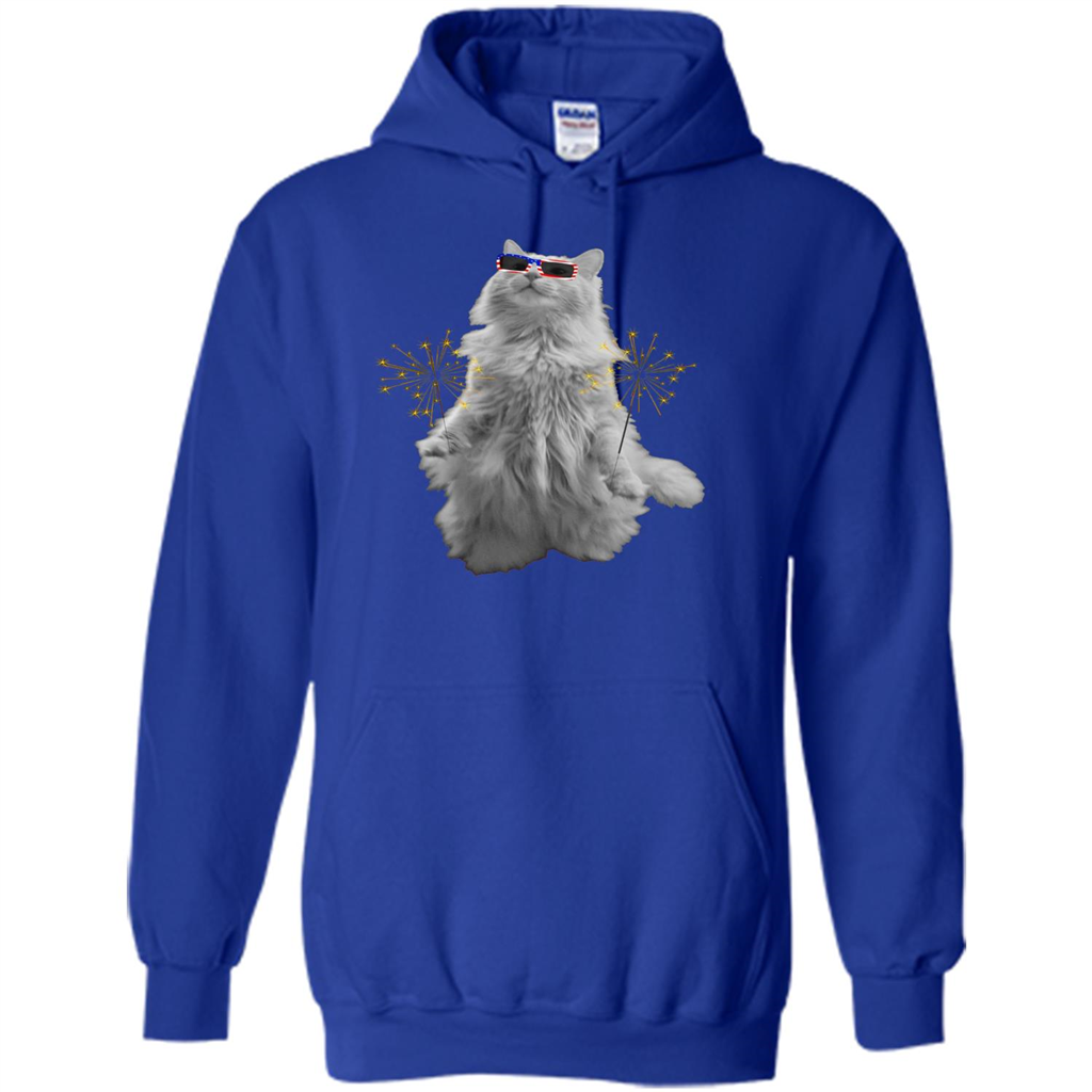 Funny Patriot Cat T-shirt Meowica Royal