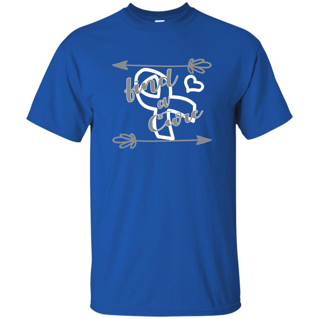 Breast Cancer Awareness T-shirt Find a Cure Royal