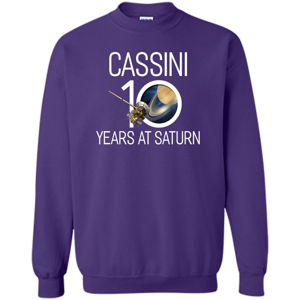 Cassini 10 Years at Saturn T-shirt Orange