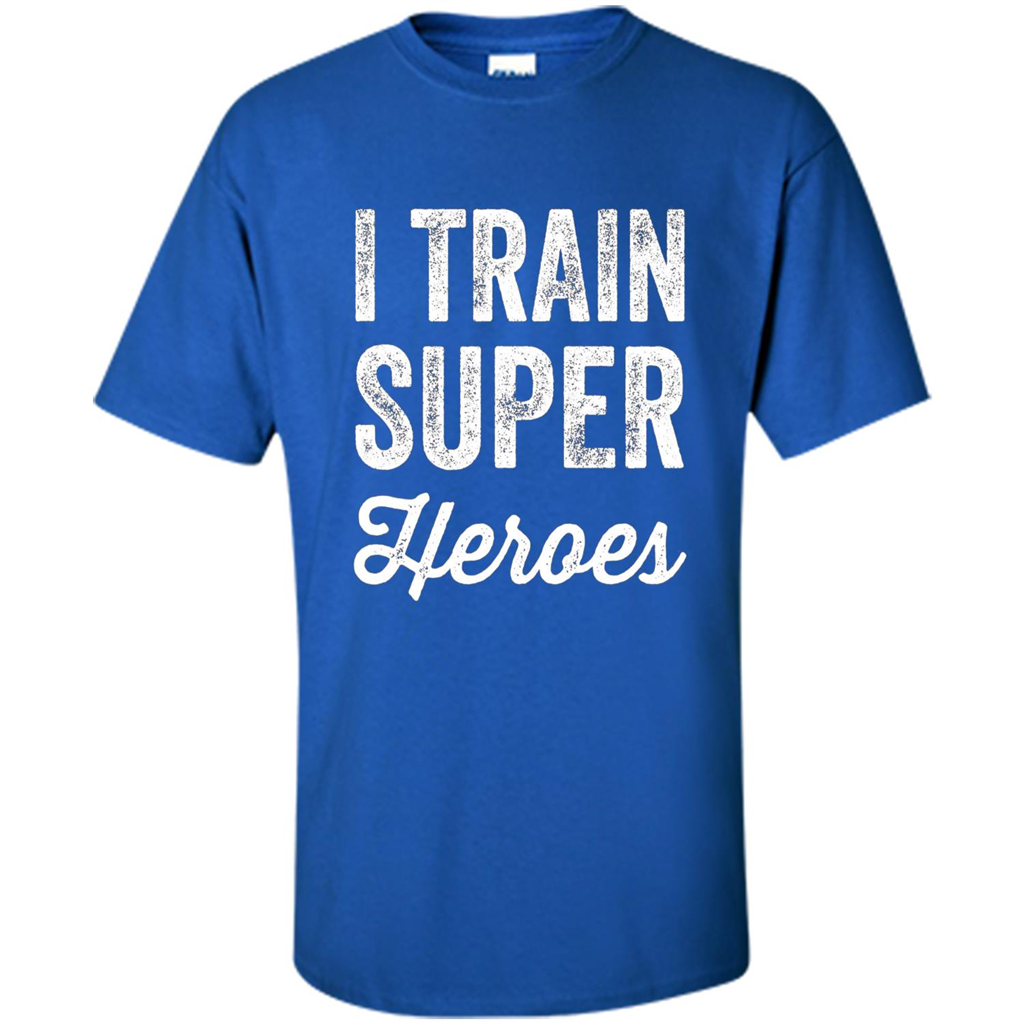 I Train Superheroes T-shirt Royal