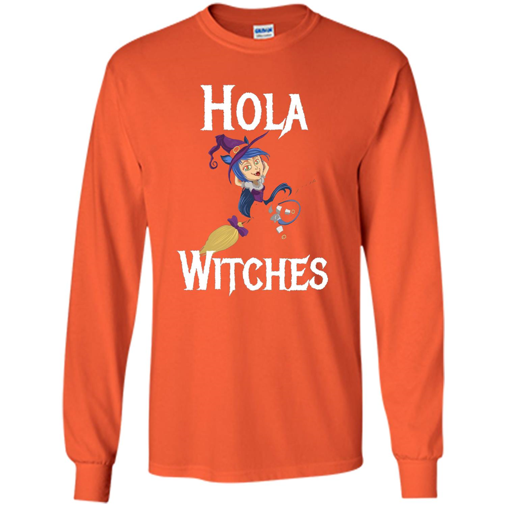 Hola Witches Halloween T-shirt Cute and Funny Witch