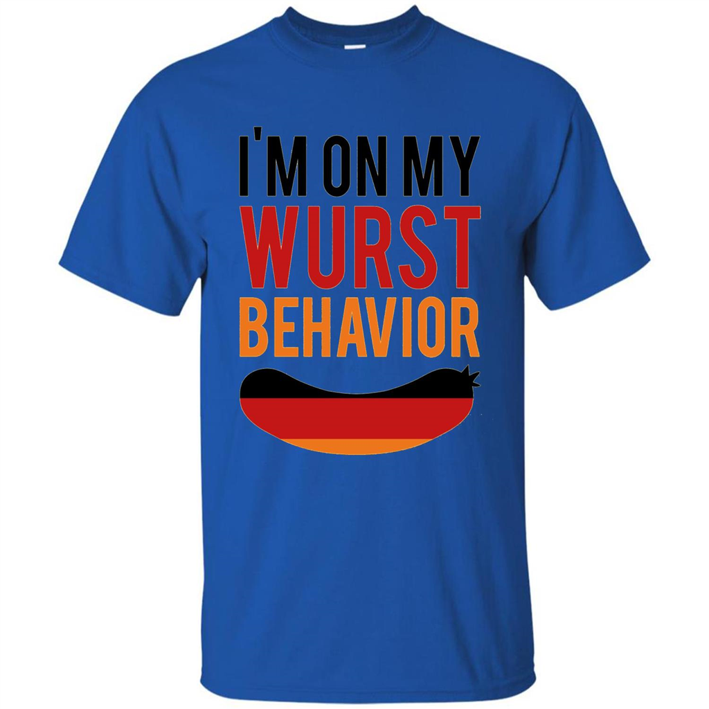 Wurst Behavior Oktoberfest T-shirt Funny German T-shirt Royal