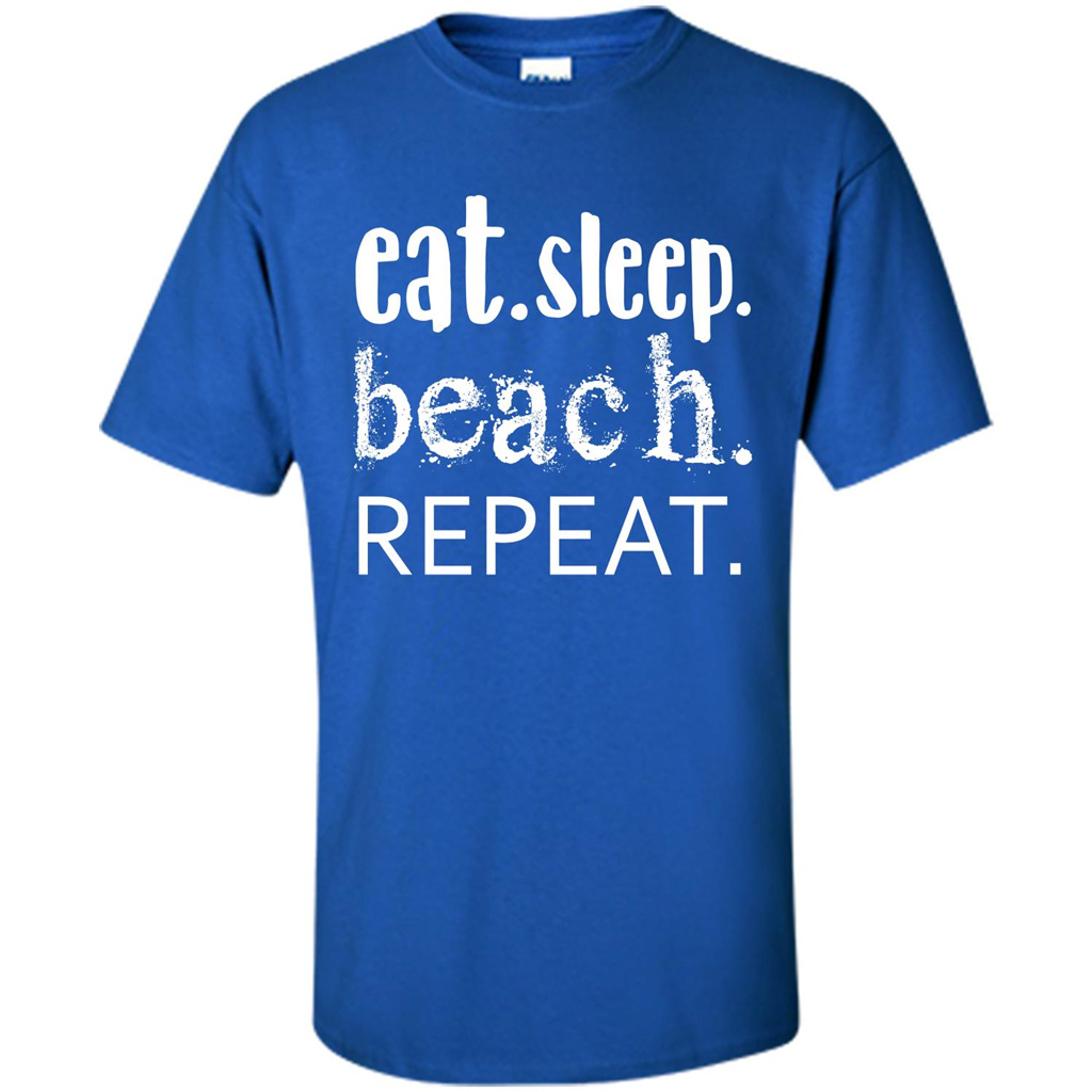 Eat Sleep Beach Repeat T-shirt Royal