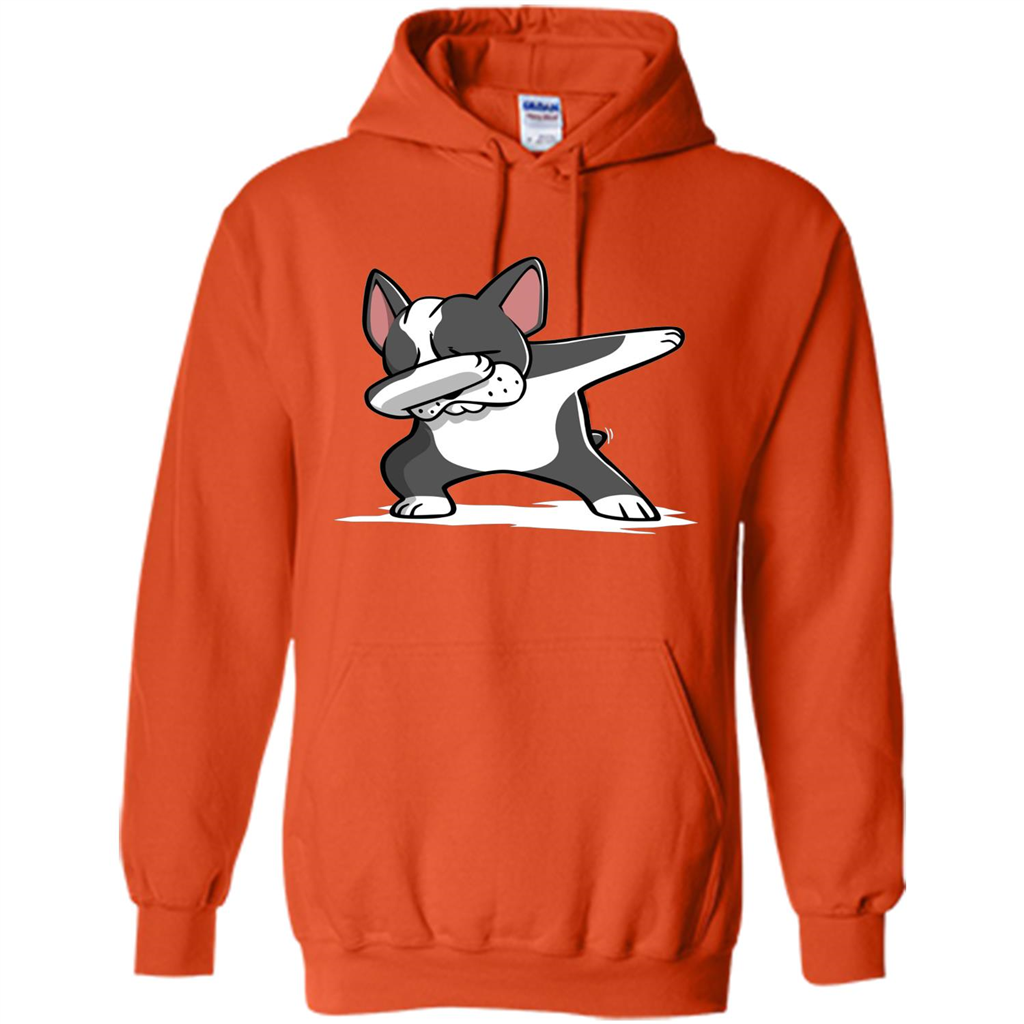 Dabbing Boston Terrier Dog T-Shirt Dab Dance T-shirt Orange