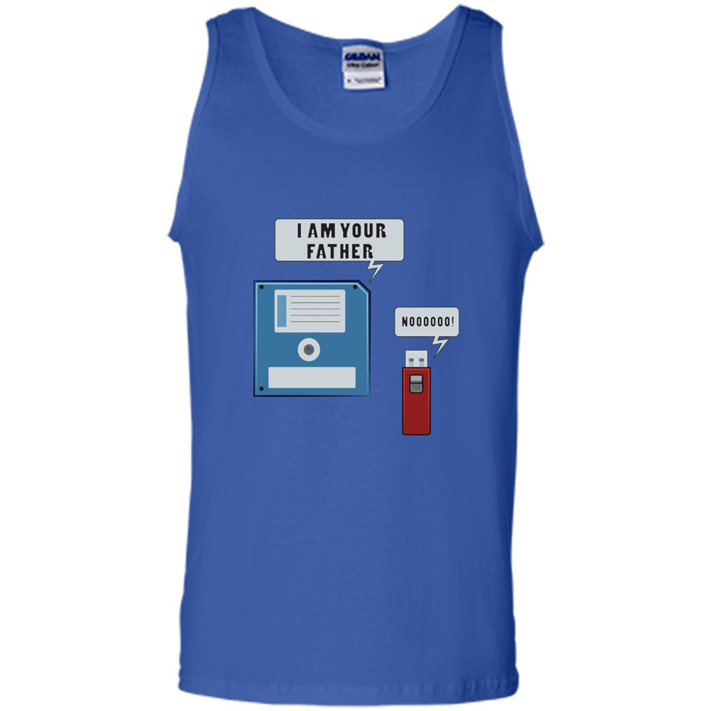 USB Floppy Disk Funny Computer Nerd T-shirt Royal